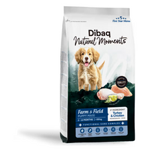 Dibaq Natural M. F&F Perro Cachorro Maxi Pavo y Pollo - Pienso seco para perro