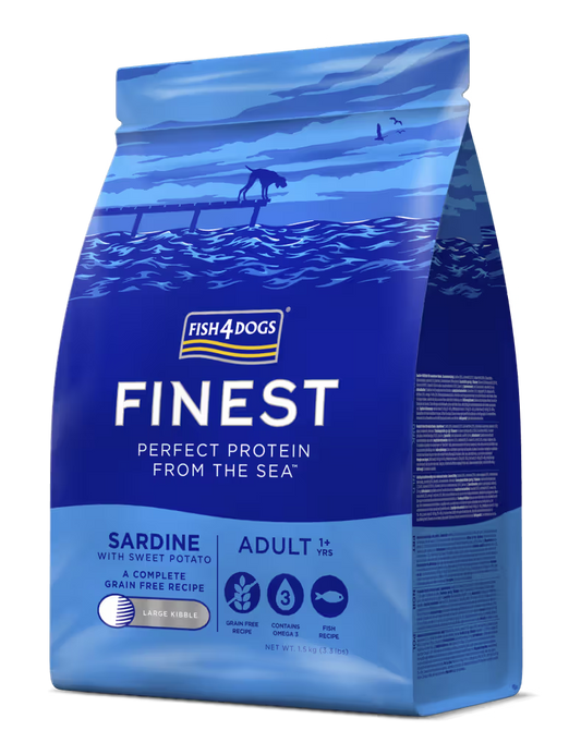 Fish4Pets Finest Perro Adulto Sardina - Pienso seco para perro