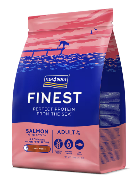 Fish4Pets Finest Perro Adulto Salmón - Pienso seco para perro