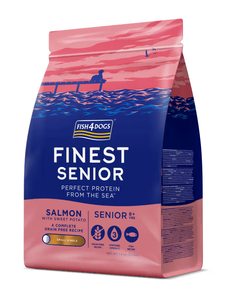 Fish4Pets Finest Cão Sénior Grain-Free Salmão e Batata-Doce - Ração seca para cão