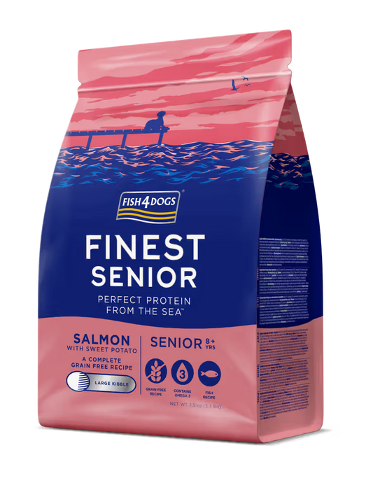 Fish4Pets Finest Perro Sénior Grain-Free Salmón y Boniato - Pienso seco para perro
