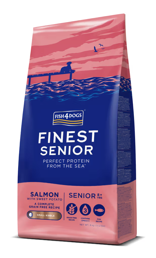 Fish4Pets Finest Cão Sénior Grain-Free Salmão e Batata-Doce - Ração seca para cão