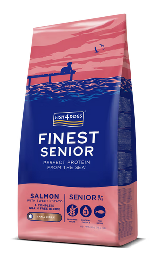 Fish4Pets Finest Cão Sénior Grain-Free Salmão e Batata-Doce - Ração seca para cão