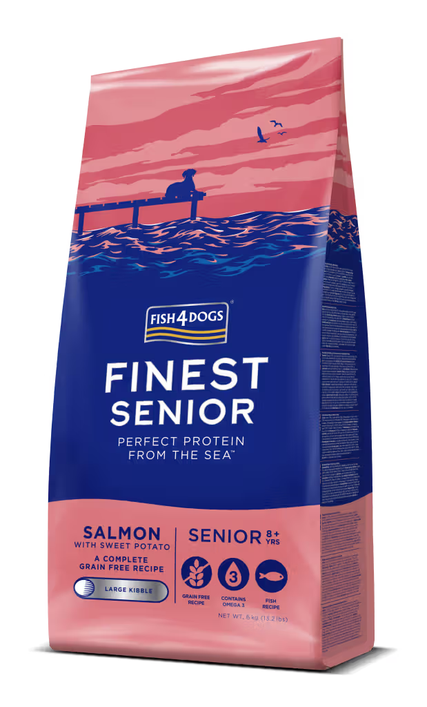Fish4Pets Finest Cão Sénior Grain-Free Salmão e Batata-Doce - Ração seca para cão