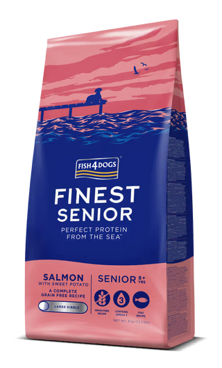 Fish4Pets Finest Cão Sénior Grain-Free Salmão e Batata-Doce - Ração seca para cão
