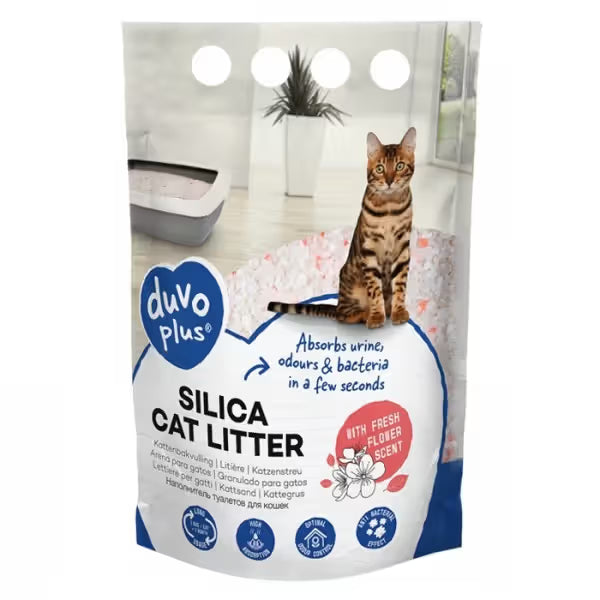 Duvo Plus - Silica cat litter with floral scent