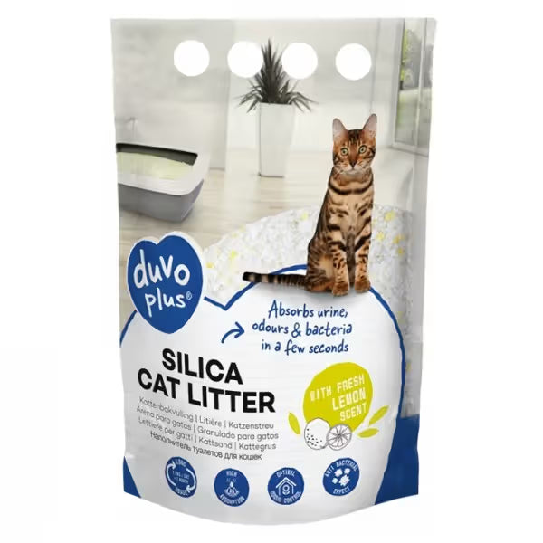 Duvo Plus - Silica cat litter with lemon scent