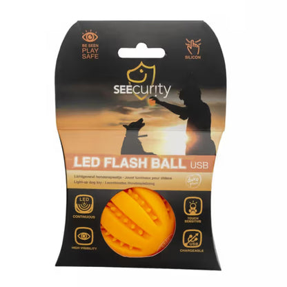 Duvo Plus Bola LED Flash - Juguete para perro