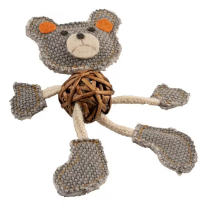Duvo Plus Urso Canvas - Brinquedo de tecido para gato