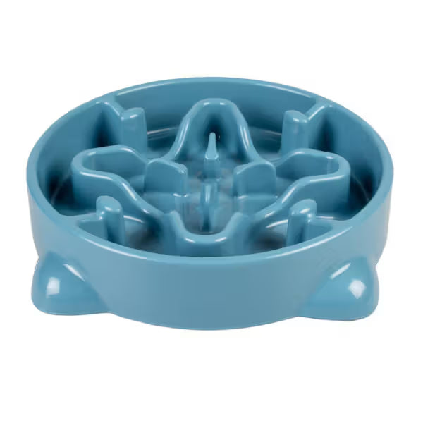 Duvo Plus Comedouro Slow Food Anti-Gulping Azul - Slow feeder for dogs and cats