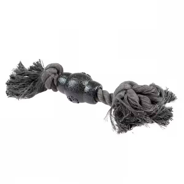 Duvo Plus Corda ECO com 2 nós e cone de borracha - Dog toy