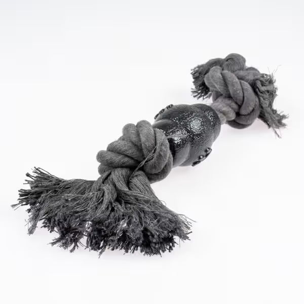 Duvo Plus Corda ECO com 2 nós e cone de borracha - Dog toy