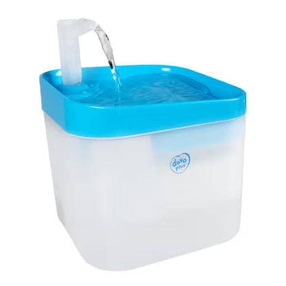 Duvo Plus - Fuente de agua para perros y gatos con filtro de carbono