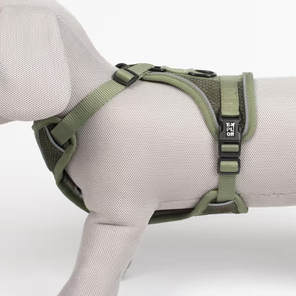 Duvo Plus Peitoral Explor Ultimate Fit Anti-Puxão - Reflective and anti-pull harness for dogs