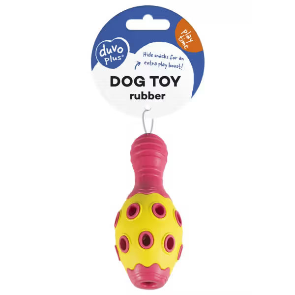 Duvo Plus Pino de Bowling Dispensador de Snacks - Juguete para perro