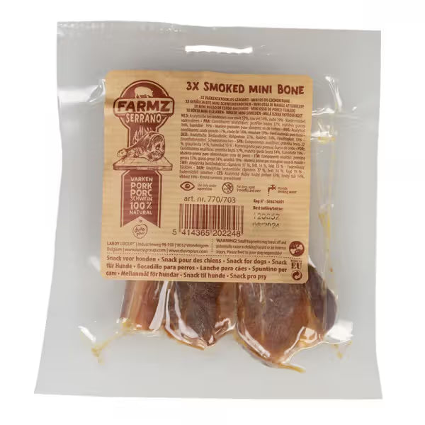 Duvo Plus Farmz - Smoked pork snack for dogs