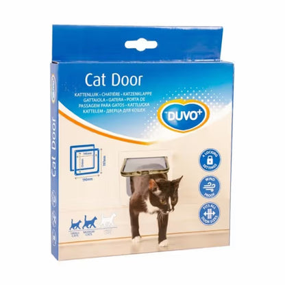 Duvo Plus Porta Gateira Simples Branca - para gato