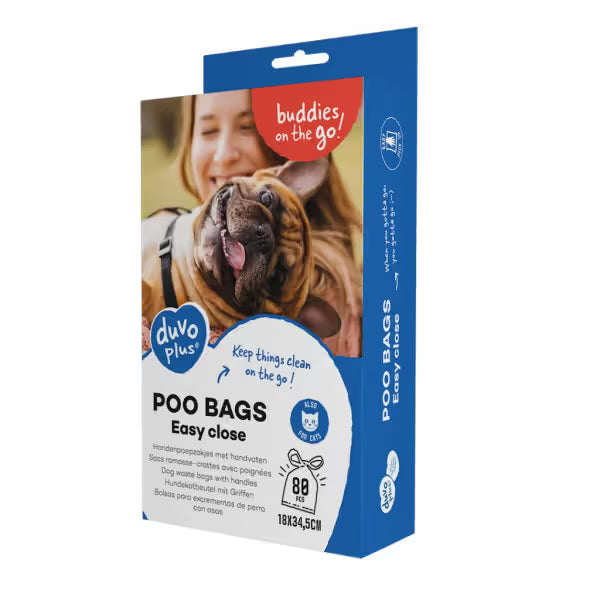 Duvo Plus Sacos para Dejetos com Alças Classic Easy - Bolsas para excrementos para perro y gato