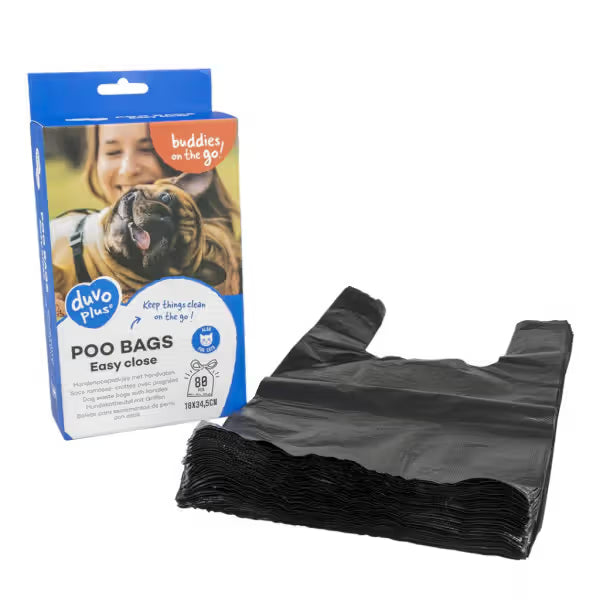 Duvo Plus Sacos para Dejetos com Alças Classic Easy - Bolsas para excrementos para perro y gato