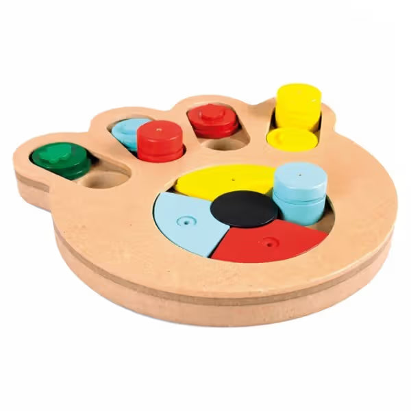 Duvo Plus Slide 'N Snack Puzzle Paw - Juguete para perros y gatos