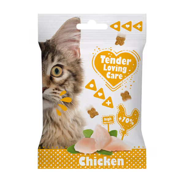 Duvo Plus Soft Snacks Tender Loving Care Gato Pollo - Snack para gato