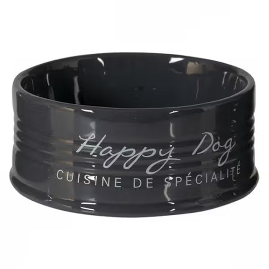 Happy Dog - Cuenco de cerámica para perro