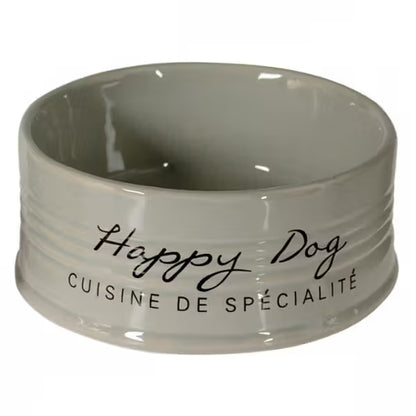 Happy Dog - Cuenco de cerámica para perro