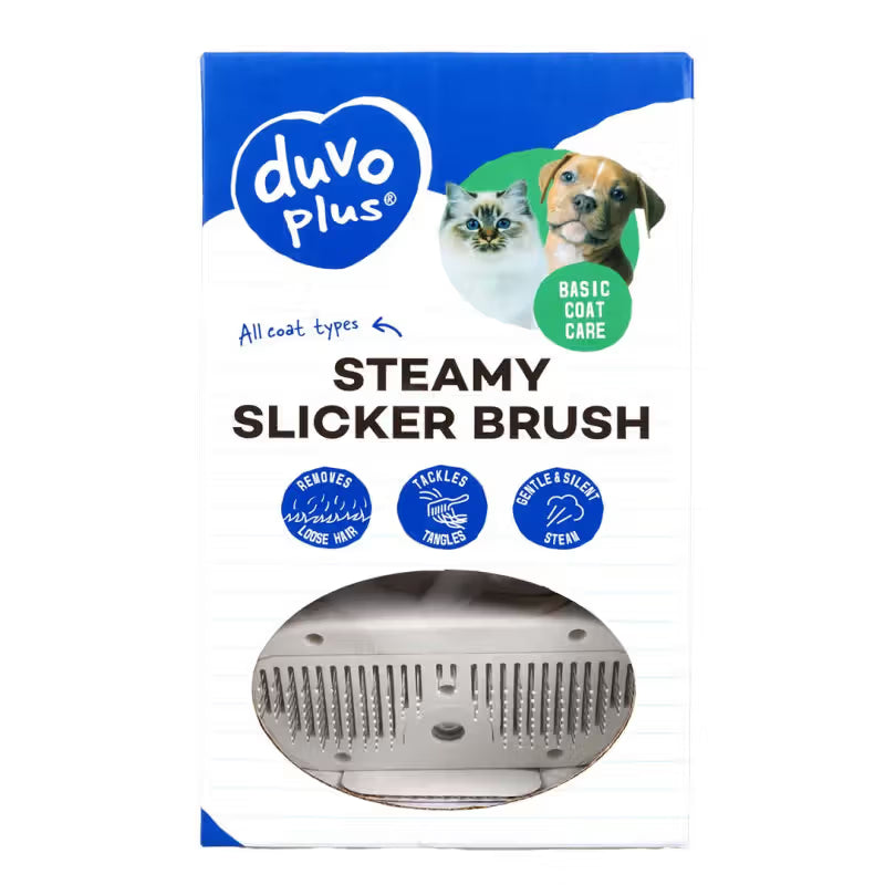 Duvo Plus - Cepillo de vapor para perro y gato