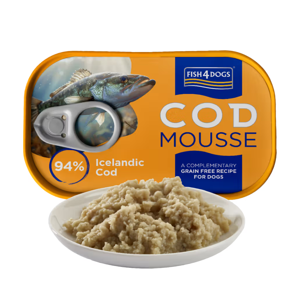 Fish4Pets Cod Mousse Perro Sénior Bacalao Grain-Free - Comida húmeda para perro