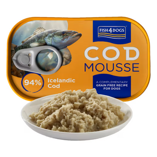 Fish4Pets Cod Mousse Cão Sénior Bacalhau Grain-Free - Ração húmida para cão