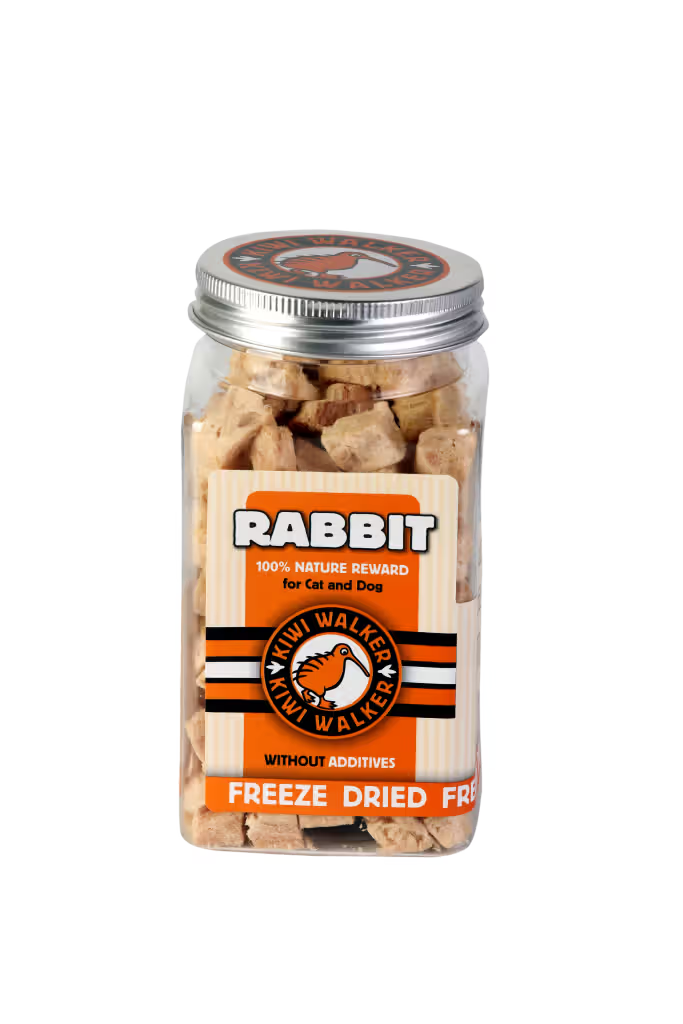 Kiwi Walker Square Jar Conejo - Snack para mascota