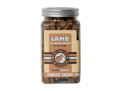 Kiwi Walker Snack Lamb Square Jar Perro y Gato Cordero - Snack para perro y gato