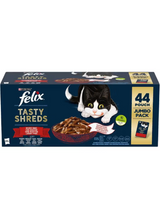 Felix Tasty Shreds Farm Selection in Gravy Adult Cat Beef, Chicken, Duck and Turkey - Wet cat food