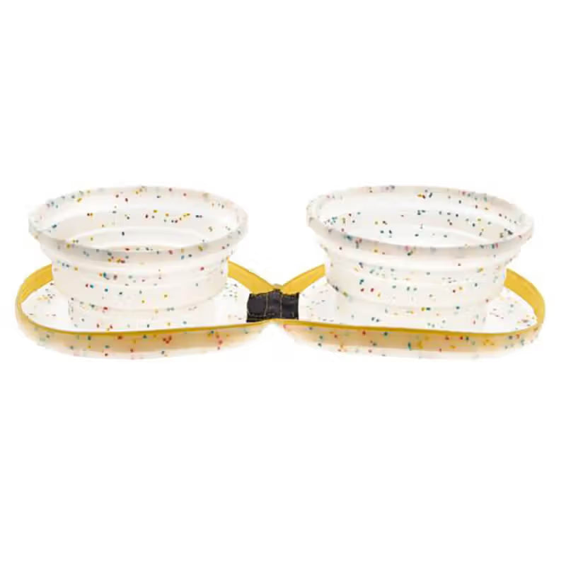 Ferribiella Taça de Viagem Compact Confetti em Silicone - Travel bowl for dogs