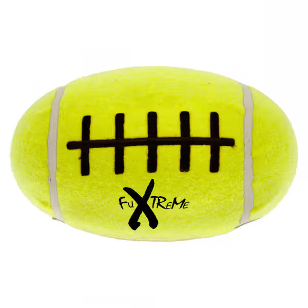 Ferribiella Bola de Rugby Ténis com Som - Brinquedo para cão