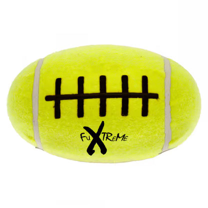 Ferribiella Bola de Rugby Ténis com Som - Brinquedo para cão