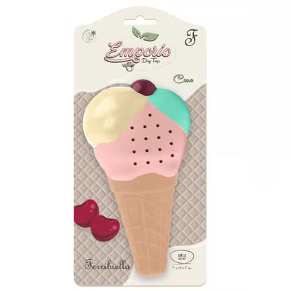 Ferribiella Brinquedo Refrescante para Cães - Cone de Gelado - Cooling dog toy