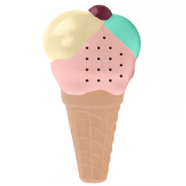 Ferribiella Brinquedo Refrescante para Cães - Cone de Gelado - Cooling dog toy