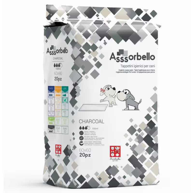 Ferribiella Assorbello - Resguardos com Carvão Ativado para cão