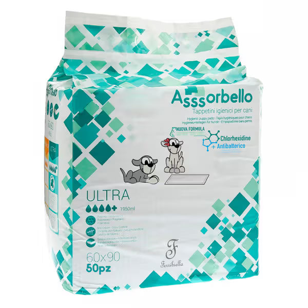 Ferribiella Assorbello - Resguardos absorventes com clorexidina para cães