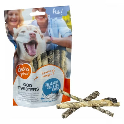 Duvo Plus Fish! Twisters Perro Bacalao - Snack para perro
