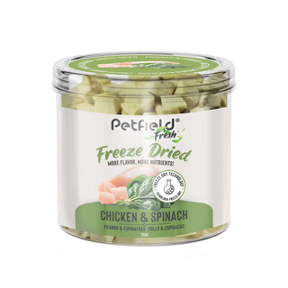Petfield Fresh FD Perro y Gato Pollo y Espinacas - Snack para perro y gato