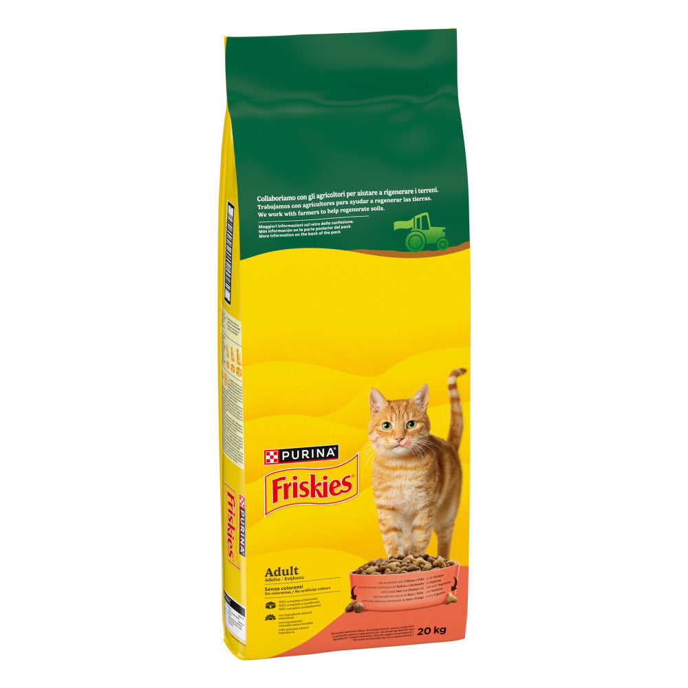 Friskies Adult Cat Food Beef, Chicken and Vegetables