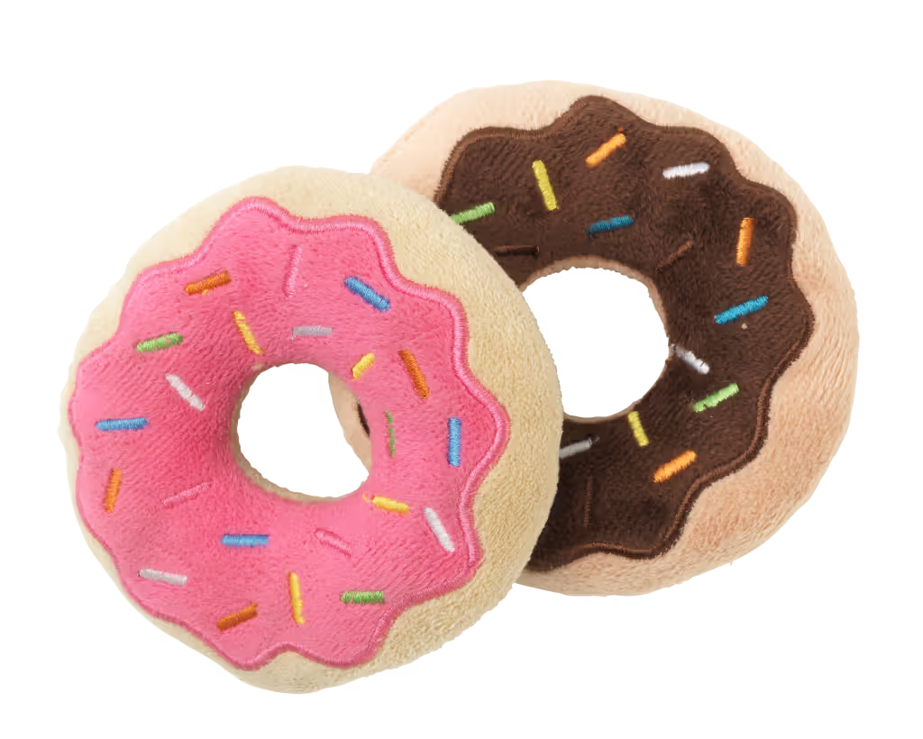 Fuzzyard Donuts - Brinquedo de peluche para cão