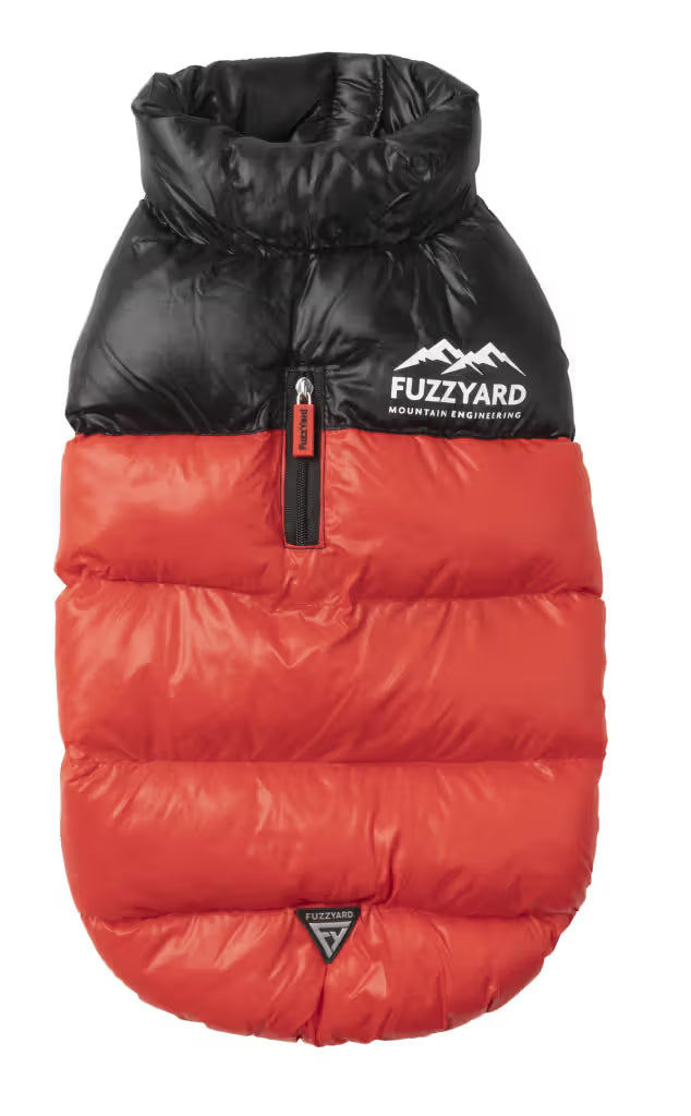 Fuzzyard Harlem Puffer Jacket Red - Casaco para cão