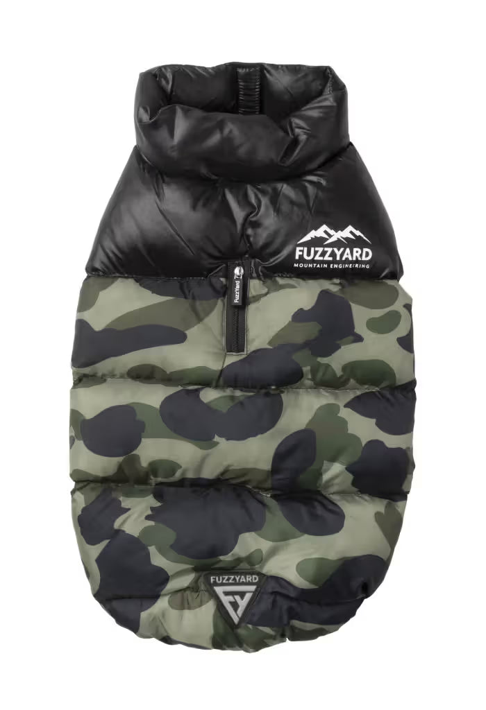 Fuzzyard Harlem Puffer Jacket Camo - Casaco para cão