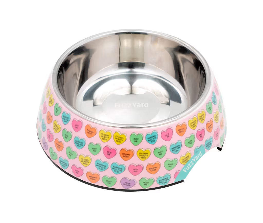 Fuzzyard Candy Hearts - Tigela para cão