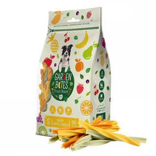 Garden Bites Fruity Dental Swirls Cão Fruta Grain-Free - Snack para cão