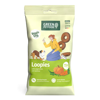 Green Petfood Loopies Cão Adulto Vegan Grain-Free - Snack para cão com alergias e tendência para excesso de peso