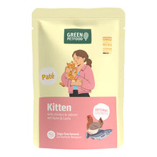 Green Petfood Paté Gato Gatito Grain-Free Pollo y Salmón - Comida húmeda para gato